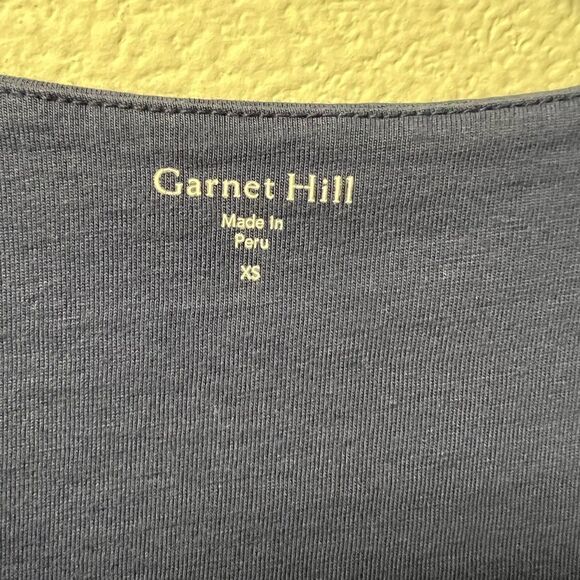 Garnet Hill Faux Wrap Jersey Mini Dress - Picture 3 of 9